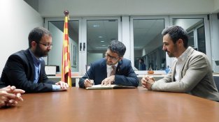 El conseller Puigneró, a la seu del Consel Comarcal del Gironès