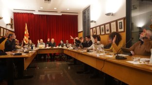 Una de les votacions del ple d'aquest vespre