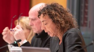Sílvia Soliguer (ERC) en ua intervenció del ple d'aquest vespre