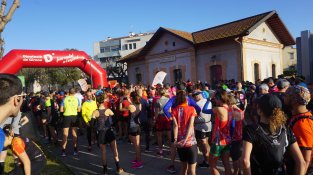 Cassà ha estat un dels punts de sortida de la marató de les Vies verdes
