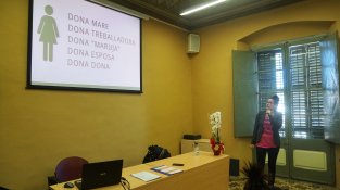 Sònia Méndez en la xerrada sobre apoderament  de la dona