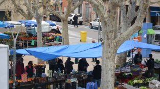 El mercat d'avui es fa amb normalitat