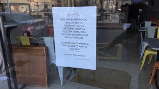 Els bars i restaurant tampoc no han obert avui