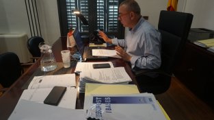 L'alcalde, Robert Mundet, al ple d'aquest vespre