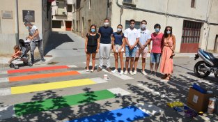 Abans i després de la pintada