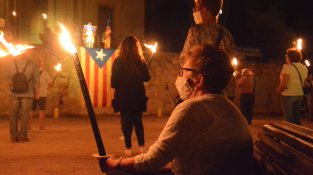 La concentració de Torxes per la Independència obre els actes de la Diada a Cassà