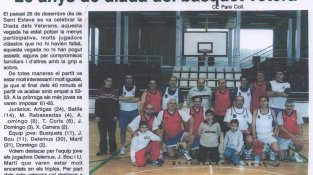 Aquest any, sense diada de veterans de bàsquet