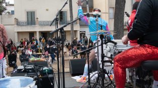 L'orquestra Diversiones al pati de Can Trinxeria