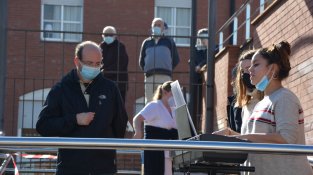 Inaugurada la portalada de l'antic hospital, restaurada a la Residència Geriàtrica