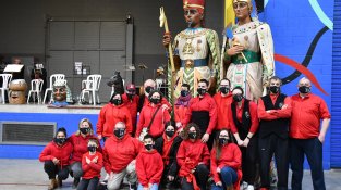 Els gegants han estat uns dels protagonistes de la vetllada musical