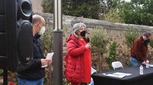 L'arxivera municpal, Dolors Grau, en la introducció de l'acte