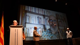 Oscar Palazon ha intervingut per videoconferència des de Tarragona