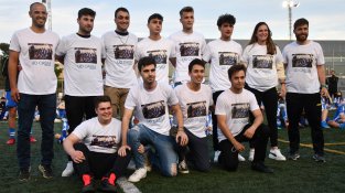 La Laia, amb els companys d'equip de tretze anys enrere