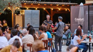 Ramon Belda, a l'hostal Càntut de l'any passat