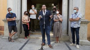 Pau Presas, en la presentació de la mostra