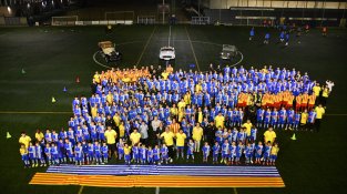 Foto de família de la UD Cassà