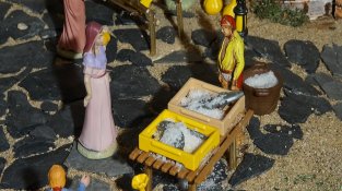 Un pessebre gegant a l'església de Cassà