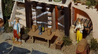 Un pessebre gegant a l'església de Cassà