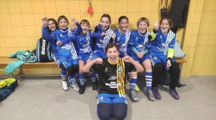 L'equip aleví femení de la UD Cassà
