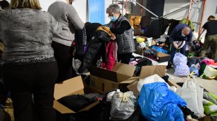 Classificació del material en el magatzem de Càritas