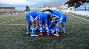 Celebraciò del triomf dels jugadors del Cassà