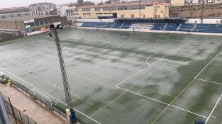 Imatge del camp dissabte al migdia