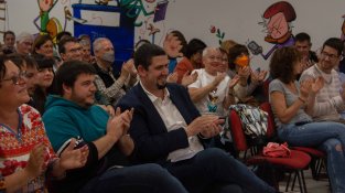 Un moment de l'assemblea d'aquest vespre