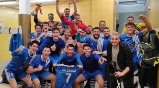 Celebració de la permanència del sènior masculí A