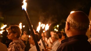 La Marxa de Torxes per la Independència enceta els actes de la Diada a Cassà