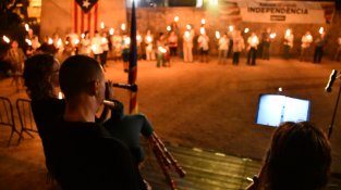 La Marxa de Torxes per la Independència enceta els actes de la Diada a Cassà