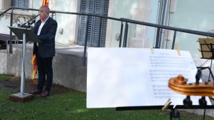 Robert Mundet, en l'acte institucional