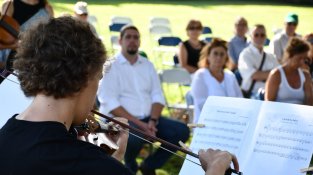 L'Orquestra Jove de Cassà ha intervingut en l'acte institucional
