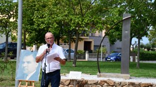 Martí Vallès, en l'acte d'homenatge a Josep Dalmàs