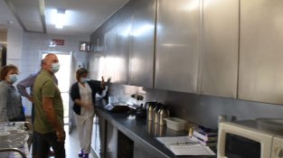 Visita de l'alcalde a les instal·lacions del Geriàtric