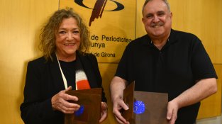 L'artista cassanenca Assumpció Mateu, autora de les Mosques de la informació 2022