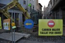 Primera setmana d'obres al C/ Major