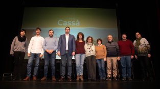 Els due membres de la candidatura que avui s'han presentat en l'acte