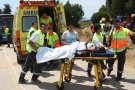 Més de quaranta ferits en bolcar un autobús a la sortida de Cassà