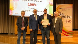 El vicepresident de la Diputació de Girona, Pau Presas, ha recollit la distinció