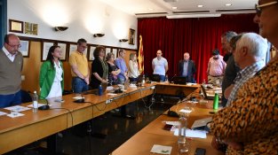 Minut de silenci en record de Joan Maymí