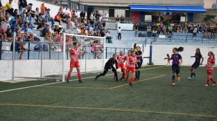 Un moment de la final entre el Barça i el Girona