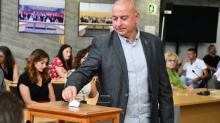 Robert Mundet, en la votació