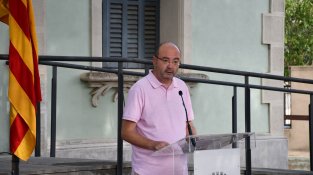 Marià Montsuñer, del PSC, en el seu parlament