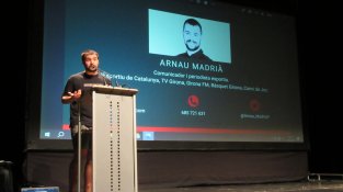 Arnau Madrià, en el seu parlament