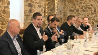 El conseller d’Empresa i Treball, Roger Torrent a Cassà