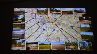 Mapa amb els elements arqueològics identificats