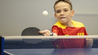 El jugador del TT Cassà Ladimir Mayorov campió europeu a l'Stiga Masters U11
