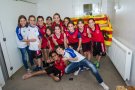 L'equip mini femení del FD Cassanenc, al Campionat de Catalunya