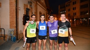 Els quatre primers en categoria sènior masculina, després de la curss