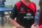 Podi d'Andreu Puigmolé al Zonal Estatal de tennis taula celebrat durant aquest cap de setmana a Bàscara.